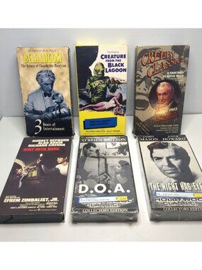 Vtg. Horror & Classic Movie VHS Lot – Bela Lugosi Creature From The Black Lagoon